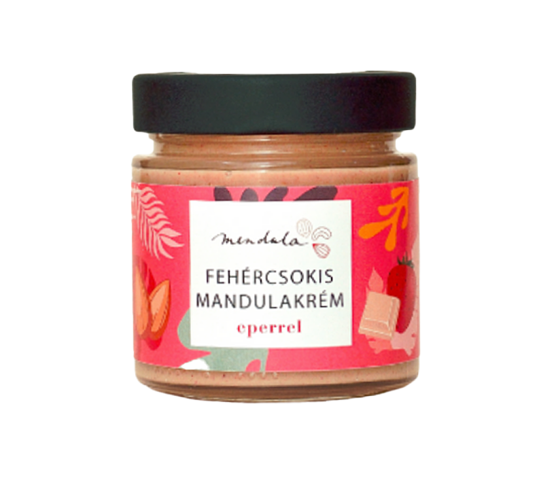 Fehércsokis mandulakrém eperrel 180g (Mendula)
