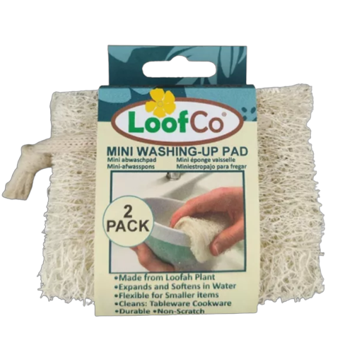 házte- luffa szivacs MINI (2db) (mosogatáshoz) (LoofCo)
