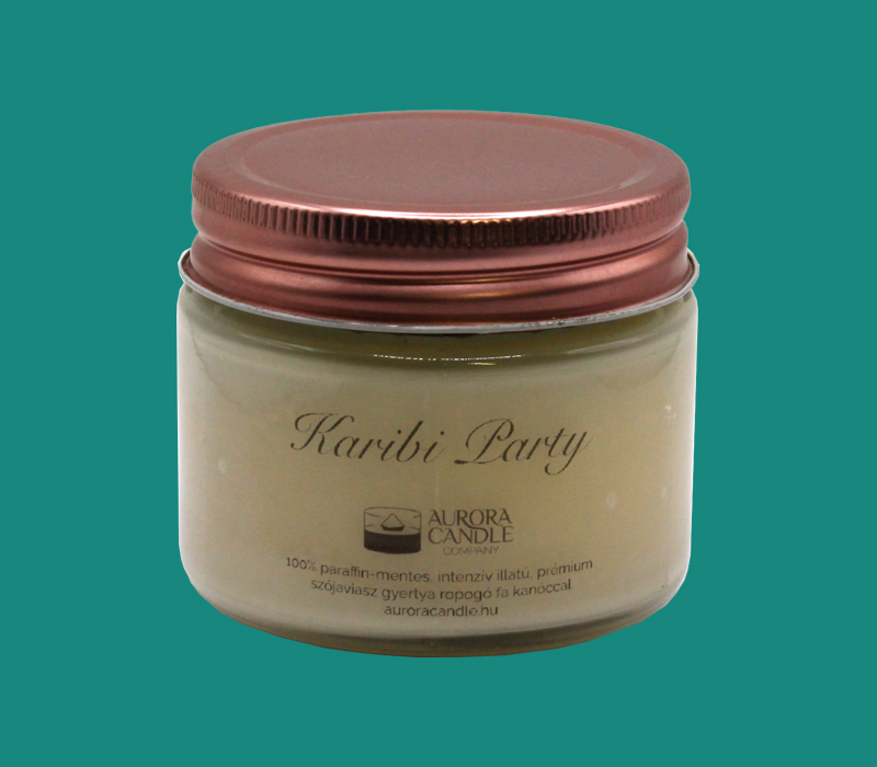 Szójaviasz gyertya(Karibi party)(Aurora Candle)