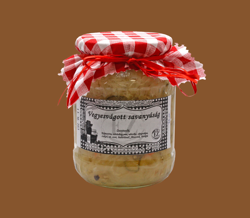 vegyesvágott savanyúság 720ml (Erdőkert)