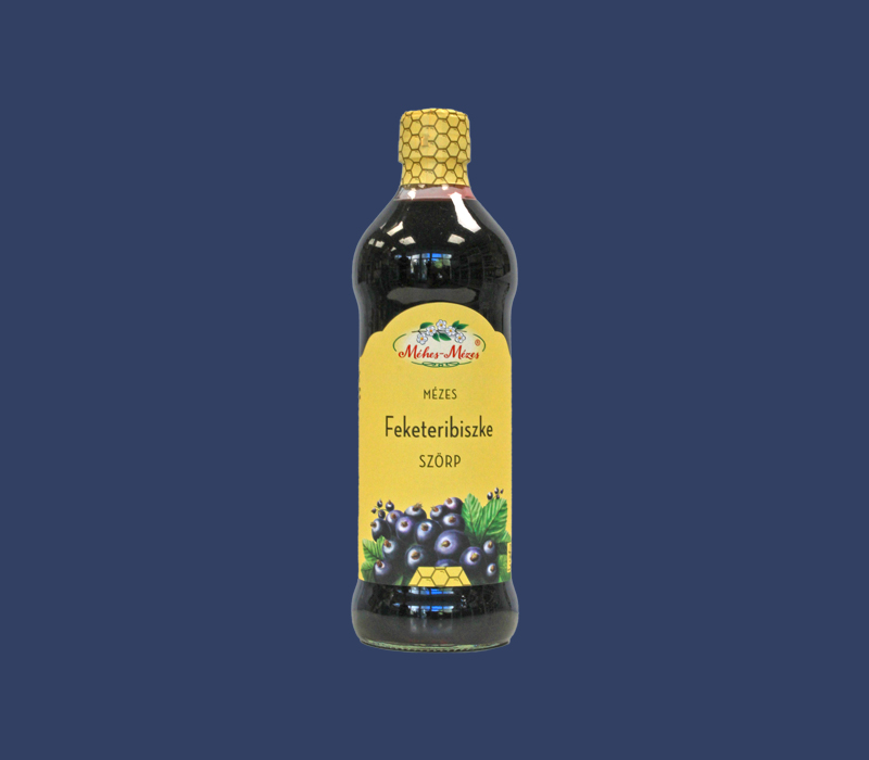 mézes feketeribiszke szörp 500ml