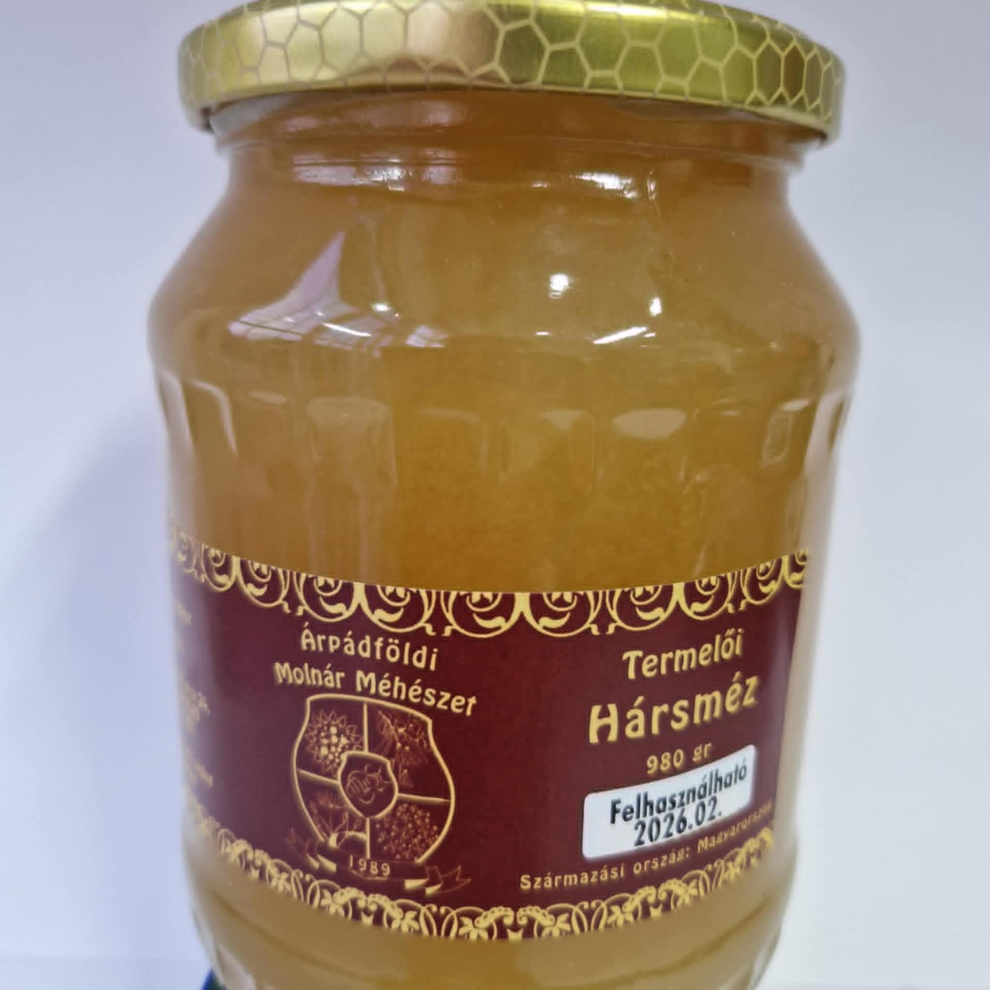 Termelői hárs méz 980 g