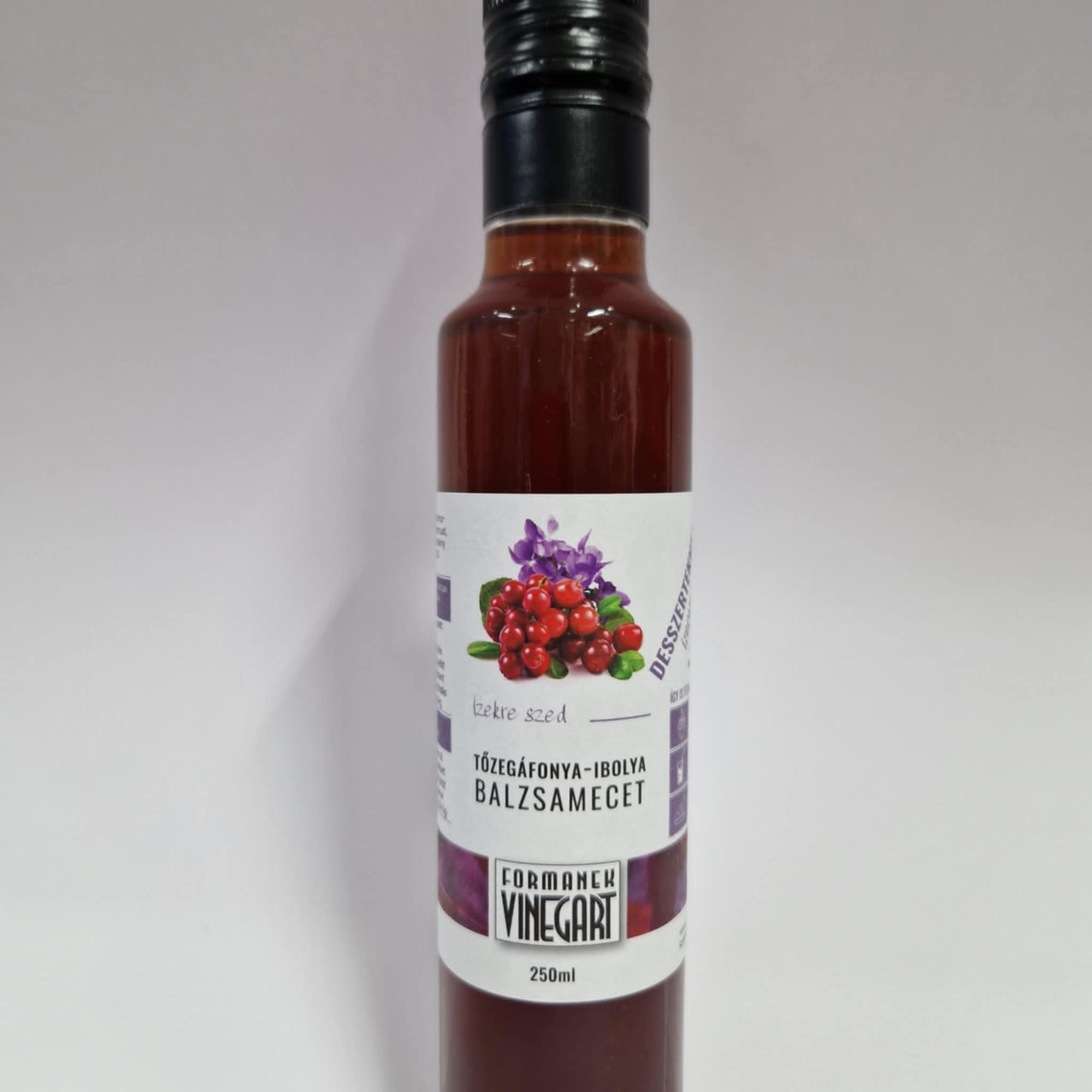 Tőzegáfonya-ibolya balzsamecet 250 ml