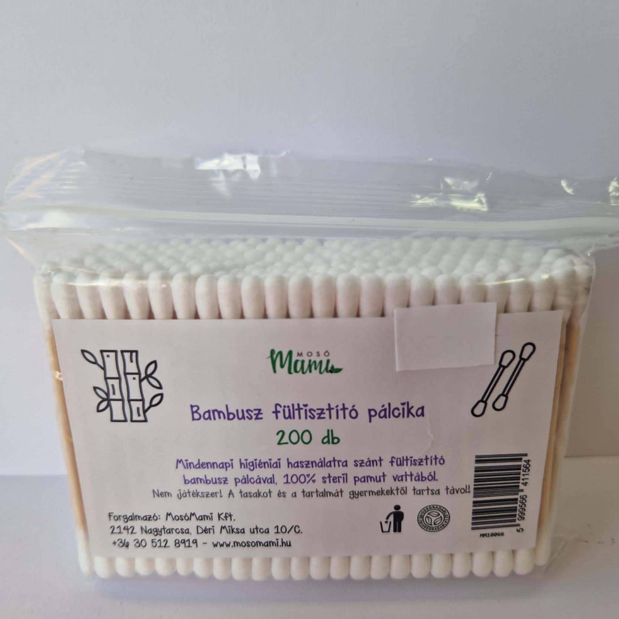 Bambusz fültisztító pálcika 200 db