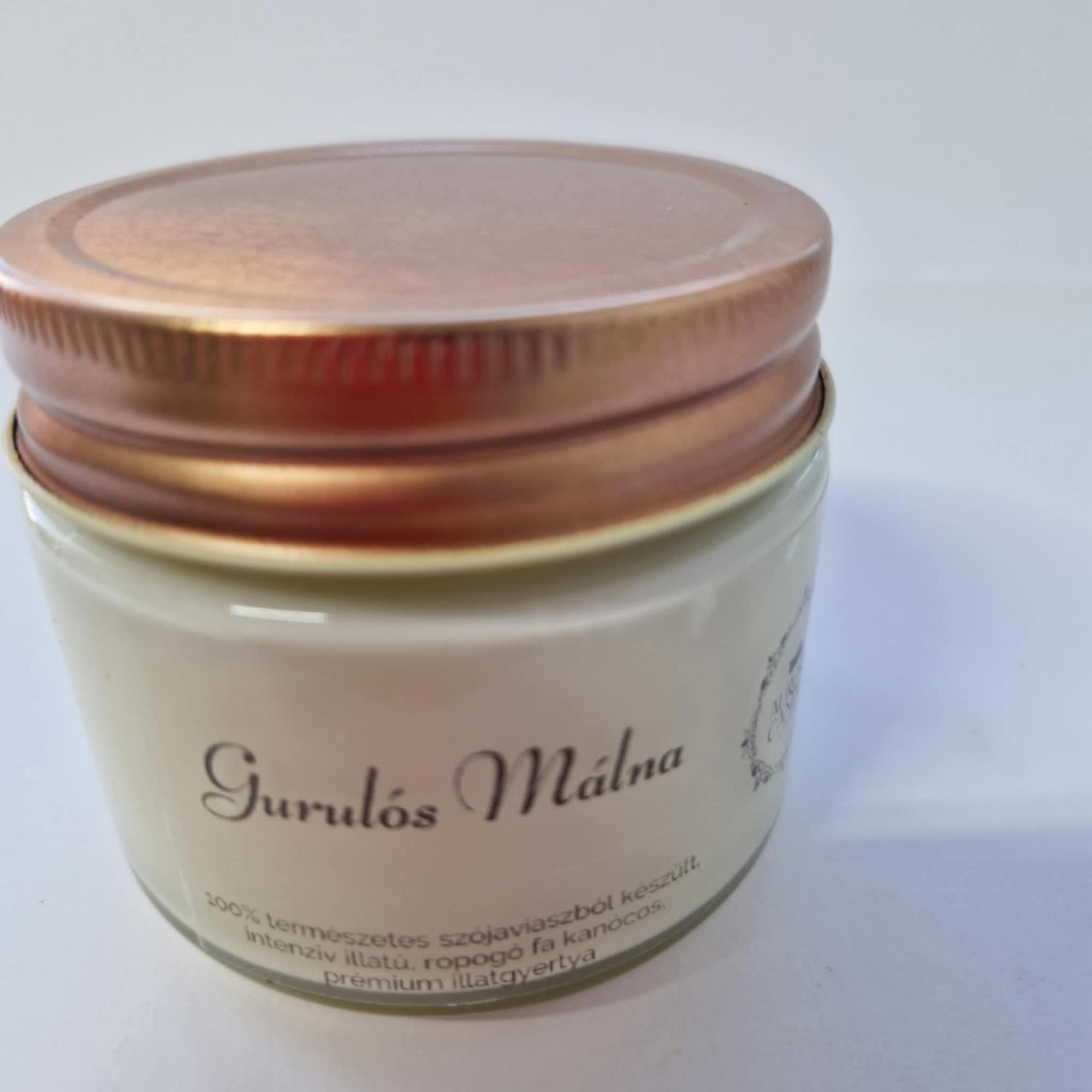 Szójaviasz gyertya(Gurulós málna)-Aurora Candle