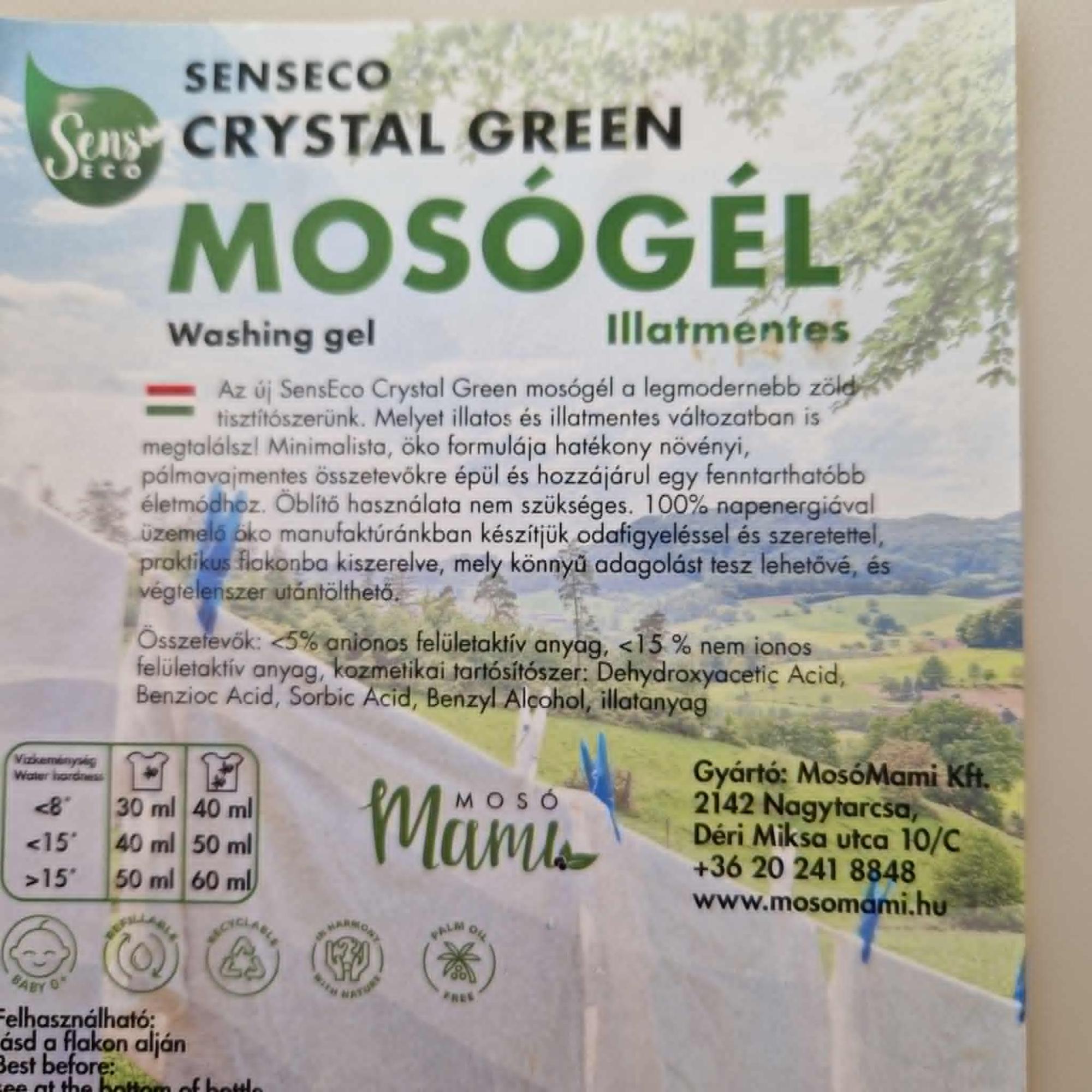 Mosógél Crystal green