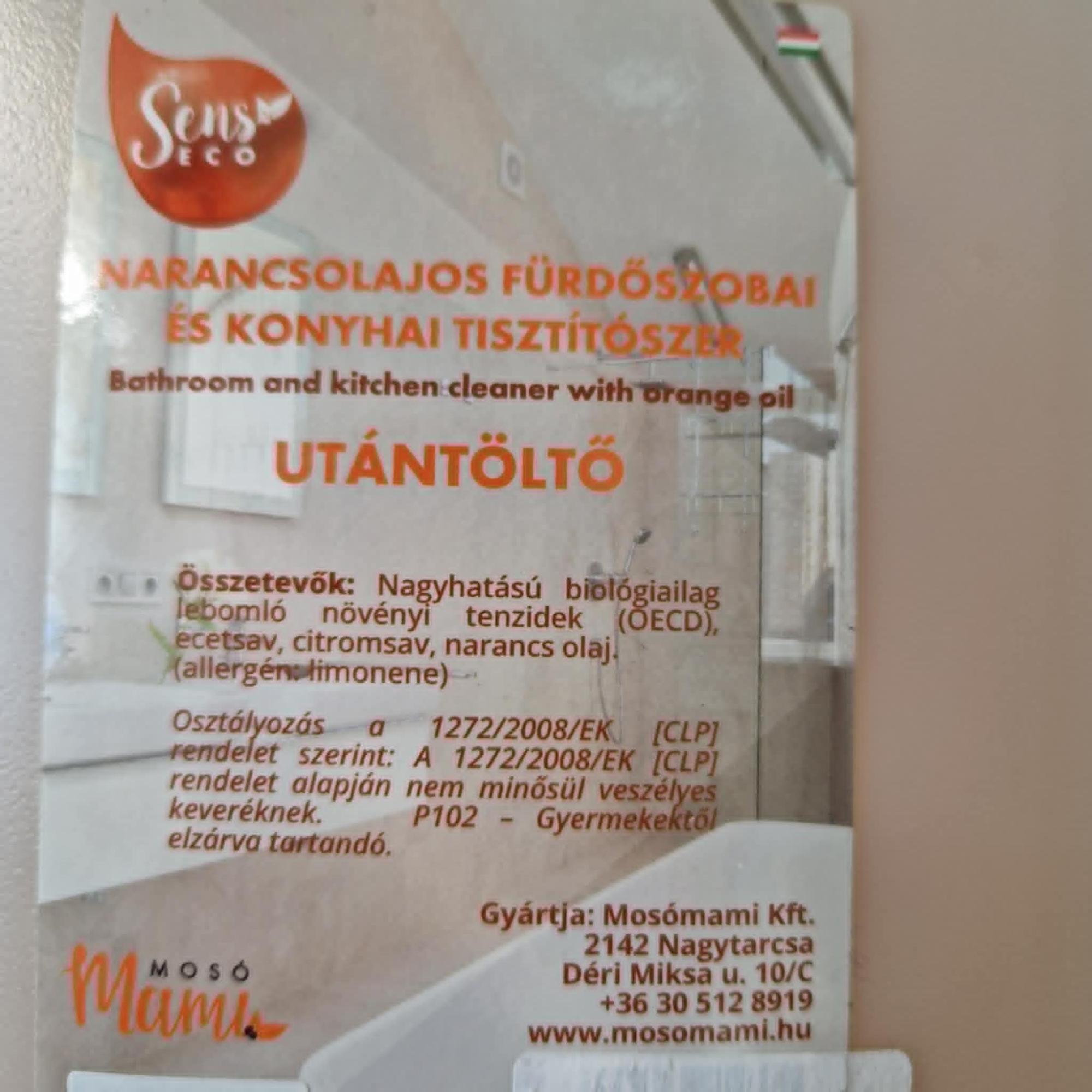Narancsolajos tisztítószer