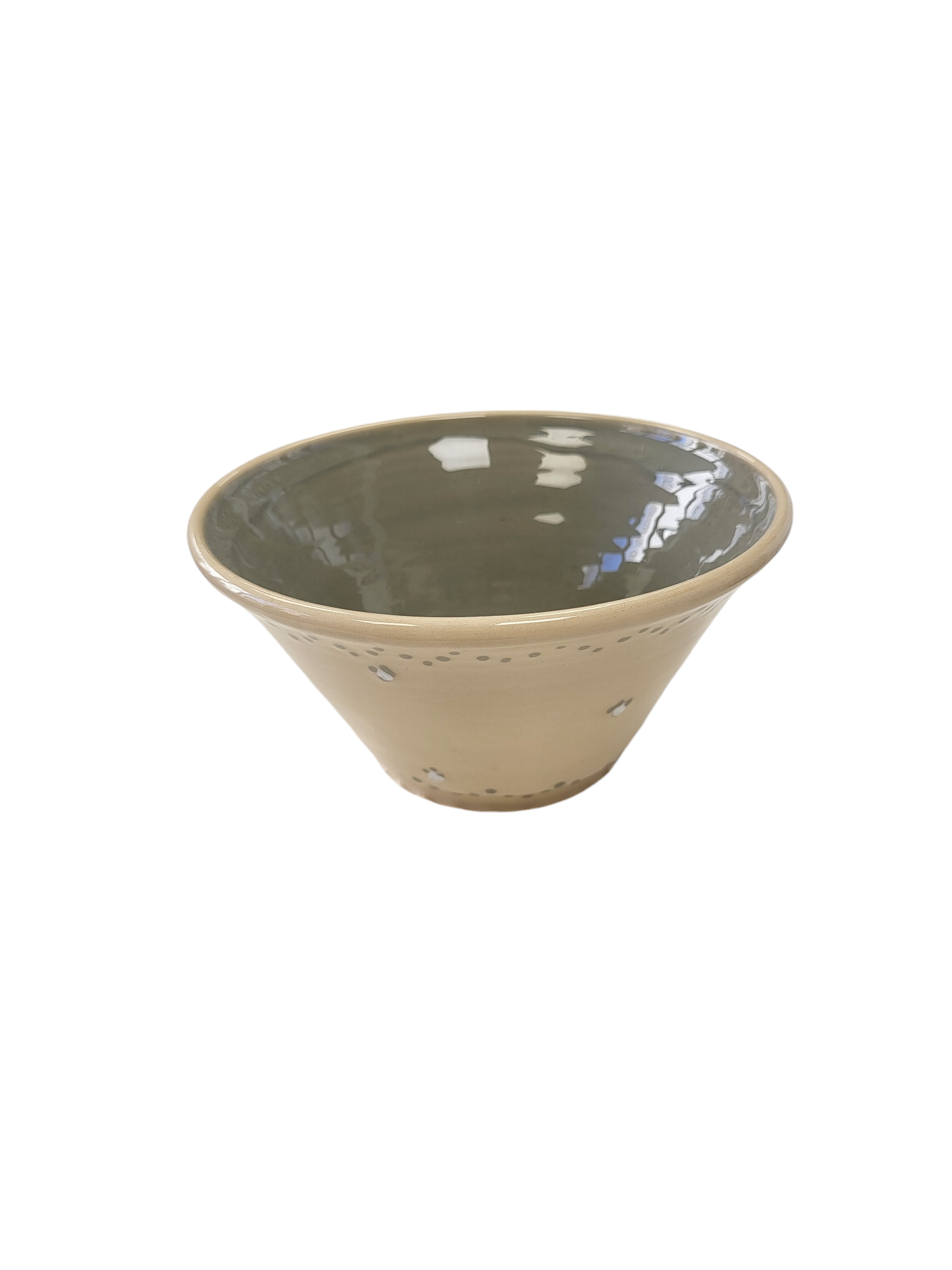 Kerámia tál-zöld(mélyebb)(Edi s Ceramics)