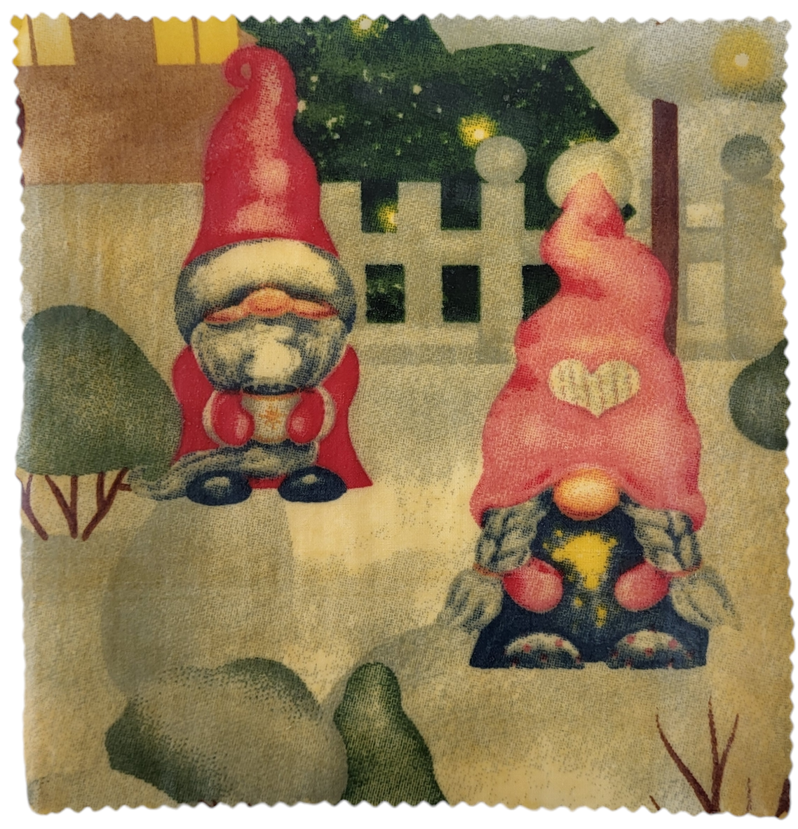 Méhviaszos csomagoló- karácsony 2. (19x19cm)