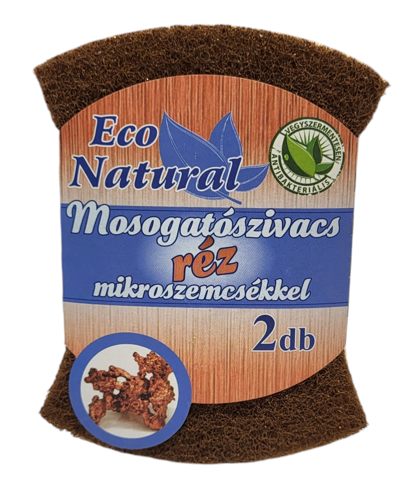 Eco Natural Mosogatószivacs réz mikroszemcsékkel 2db