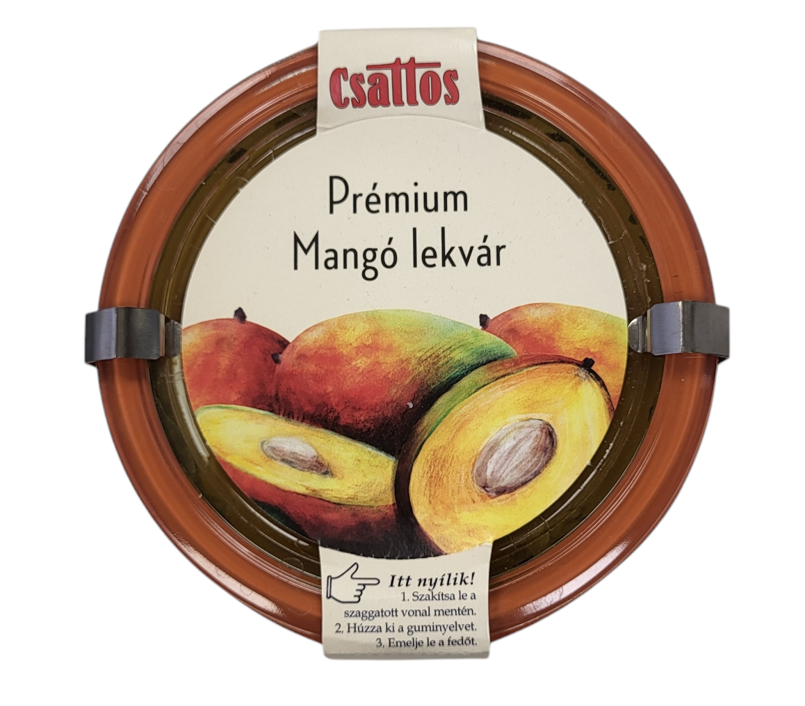 Csattos prémium mangó lekvár 500g