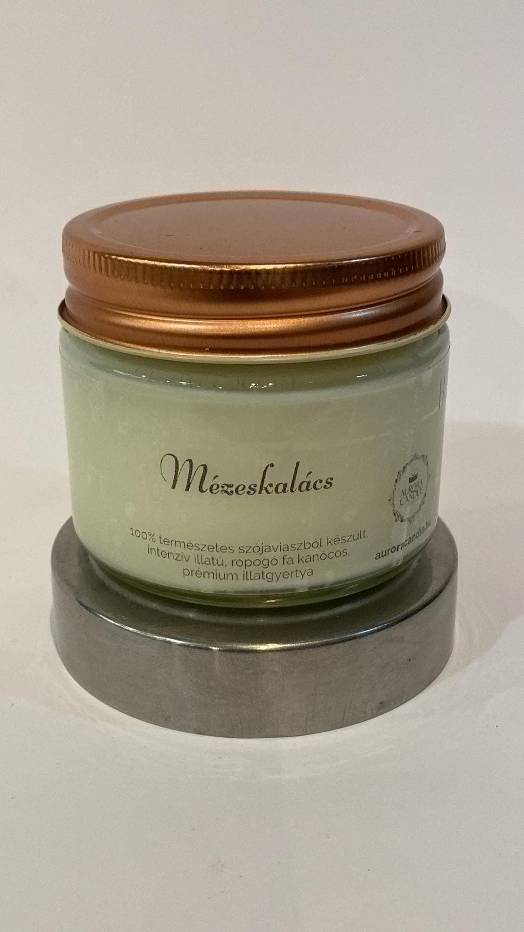 Szójaviasz gyertya (mézeskalács) (AuroraCandle)