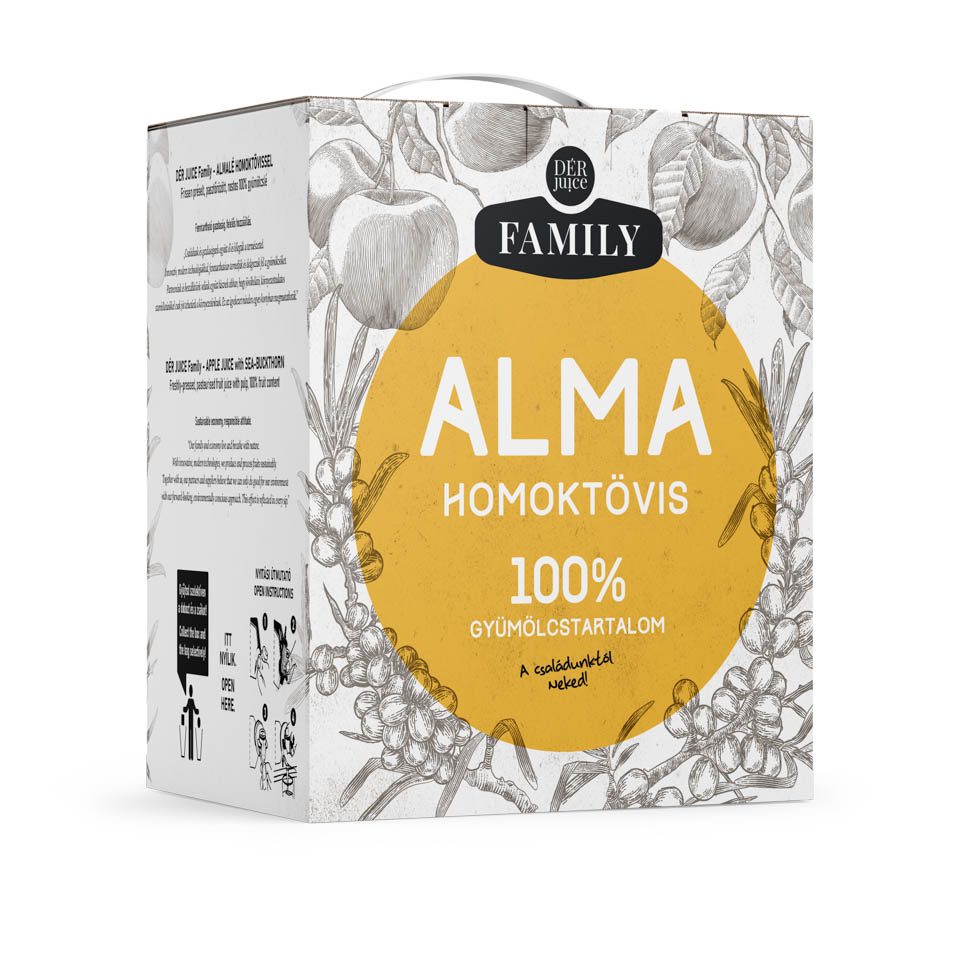 ivólé-almalé homoktövissel 100% 3L (Dér Juice)
