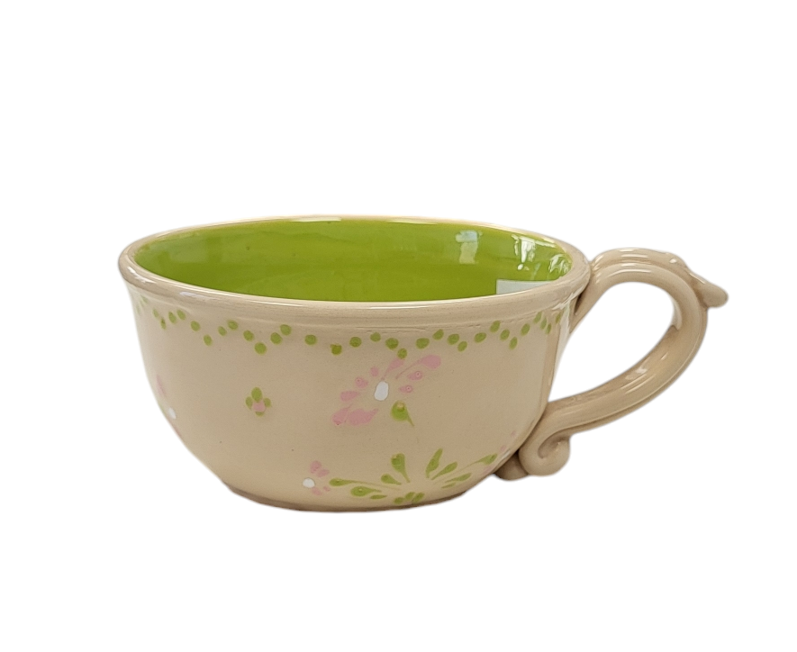 Kerámia bögre(öblös)- neon zöld(Edi s Ceramics)