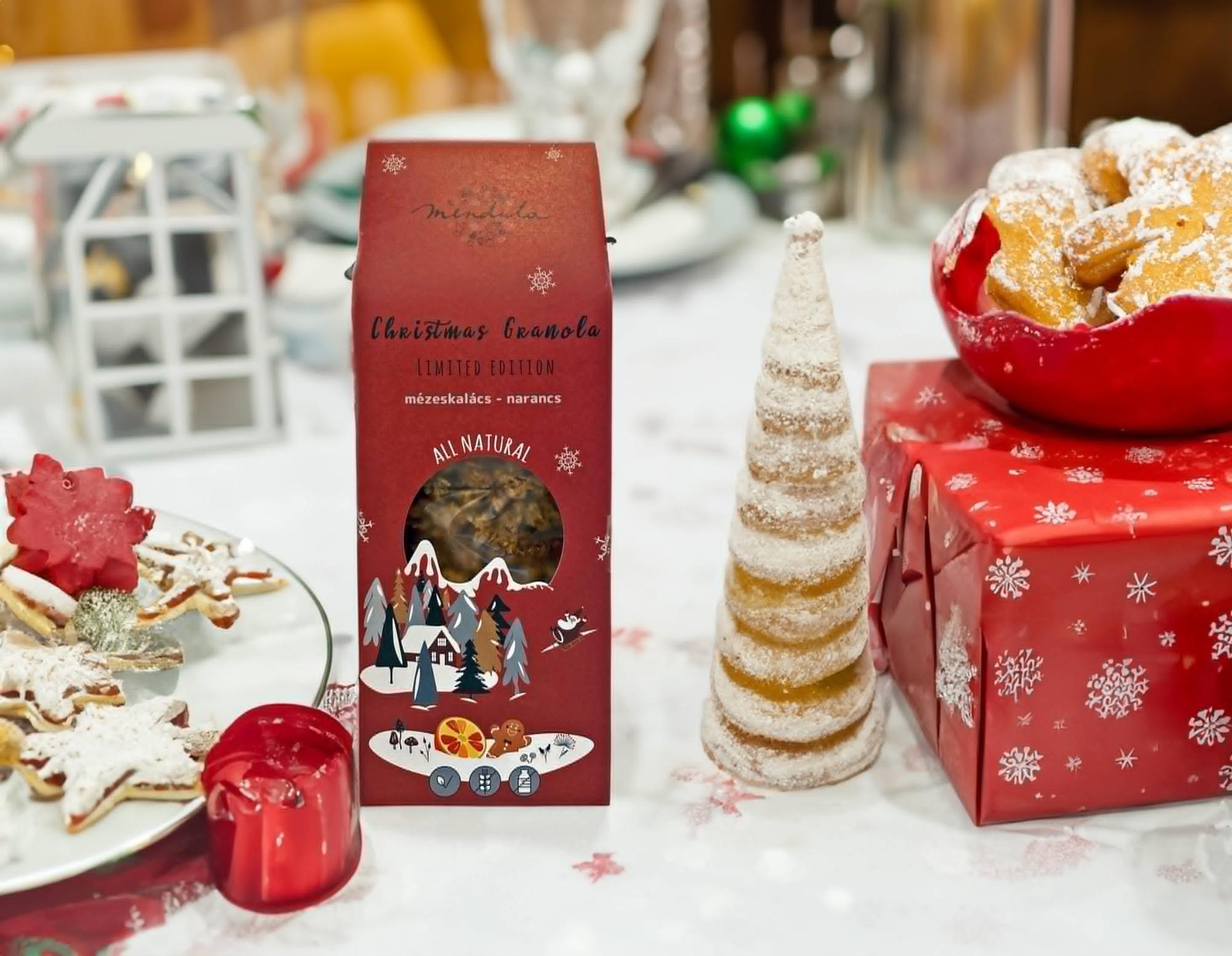 Karácsonyi Granola mézeskalács-narancs