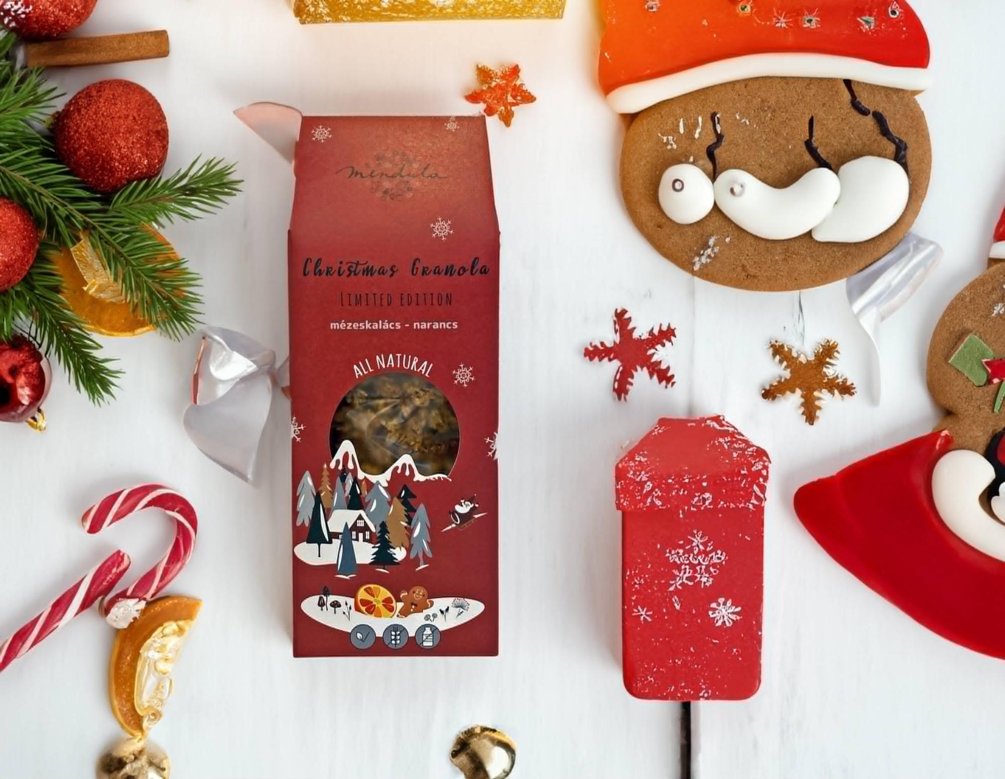 Karácsonyi Granola mézeskalács-narancs