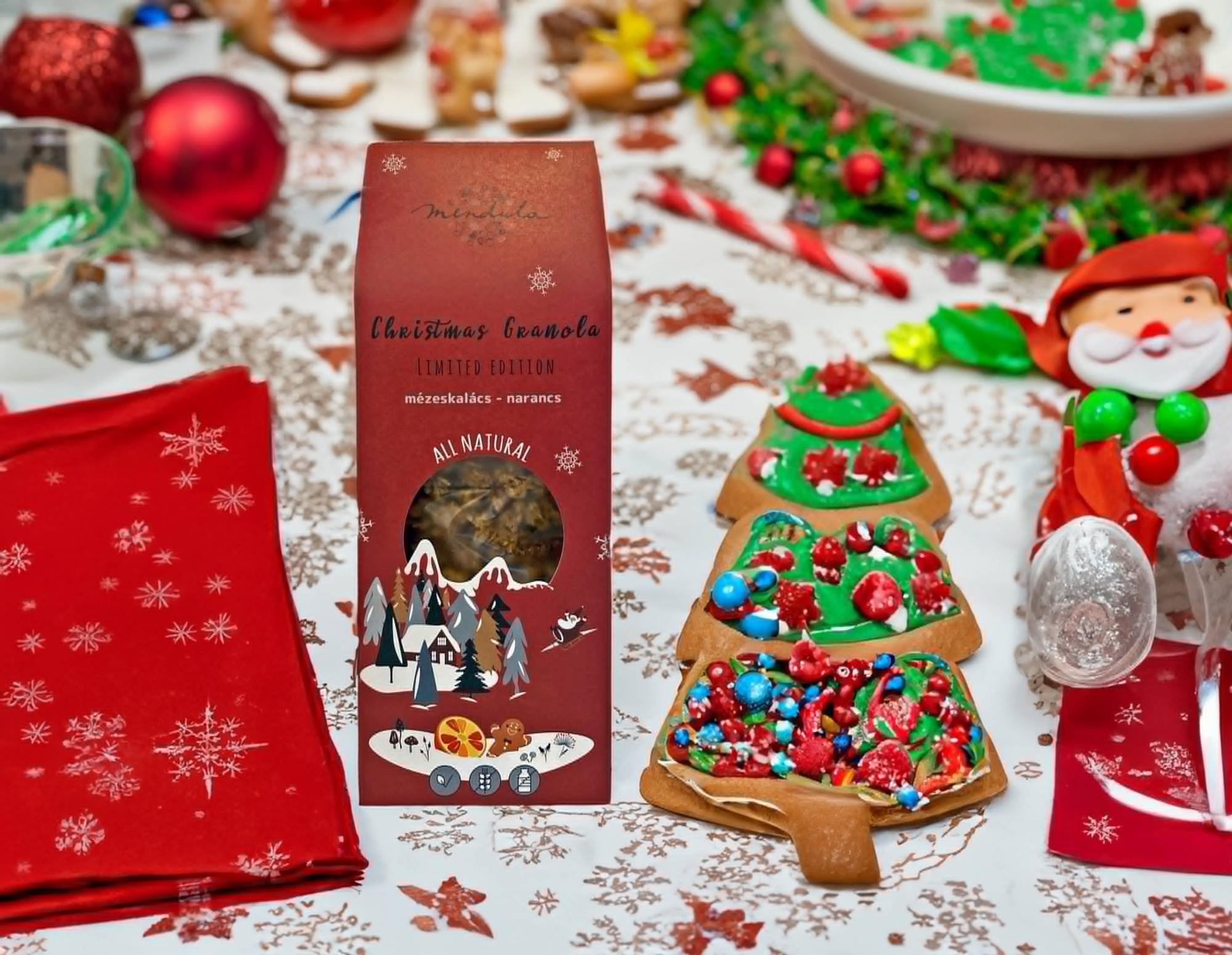 Karácsonyi Granola mézeskalács-narancs