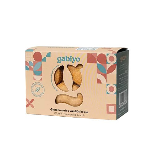 Gabiyo gluténmentes keksz kókuszvirágcukorral( vaníliás) - 100g