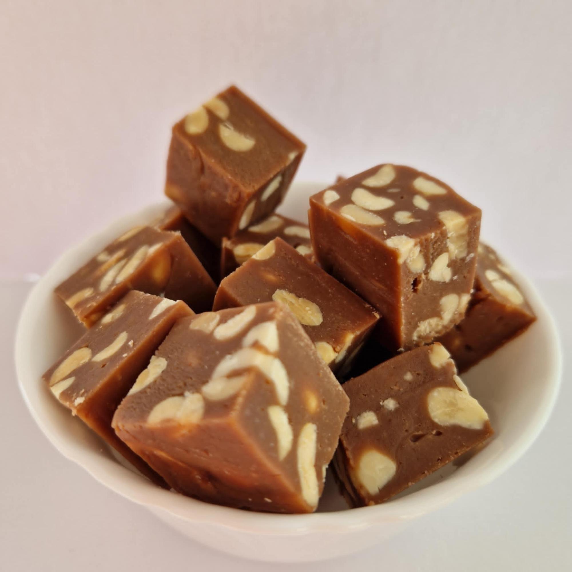 Sós mogyorós fudge