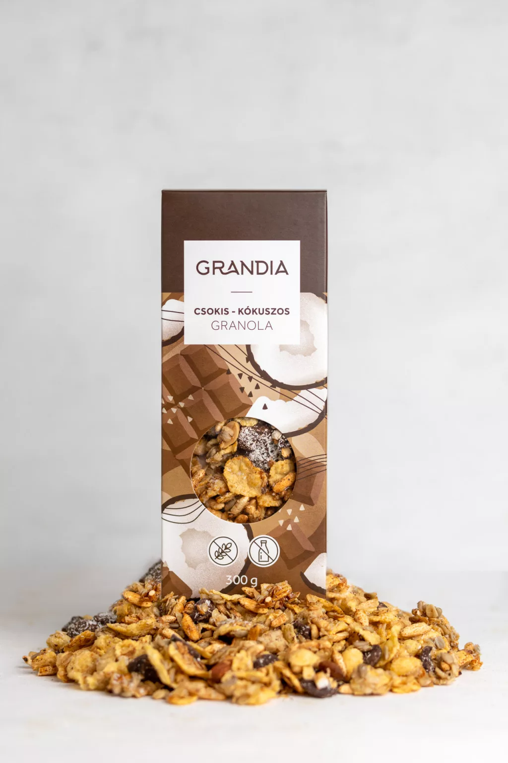 Csokis -kókuszos granola 300g (gluténmentes) (Grandia)