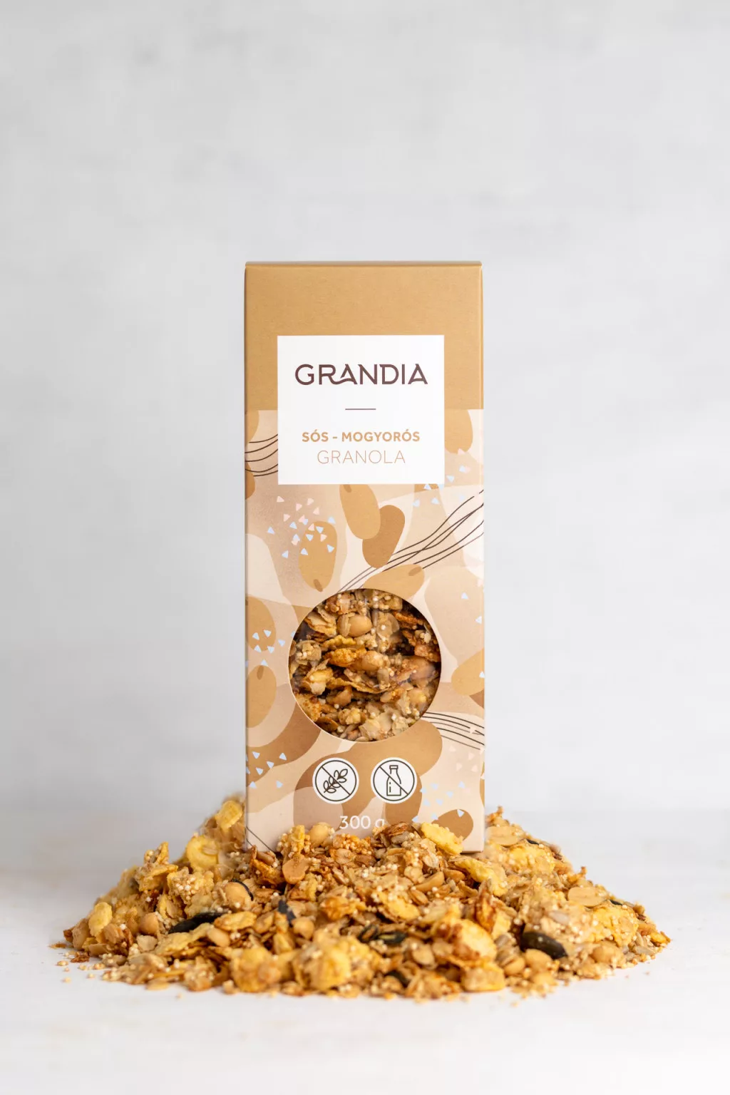 Sós-mogyorós granola 300g(gluténmentes)(Grandia)