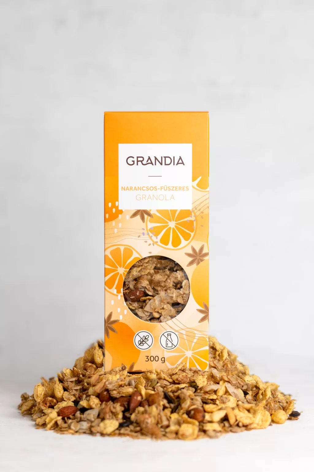 Narancsos-fűszeres granola 300g(gluténmentes) (Grandia)