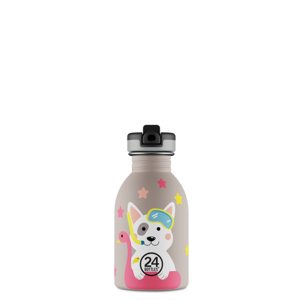 24BOTTLES Kids Urban 250ml rozsdamentes acél kulacs, Lucky Dog