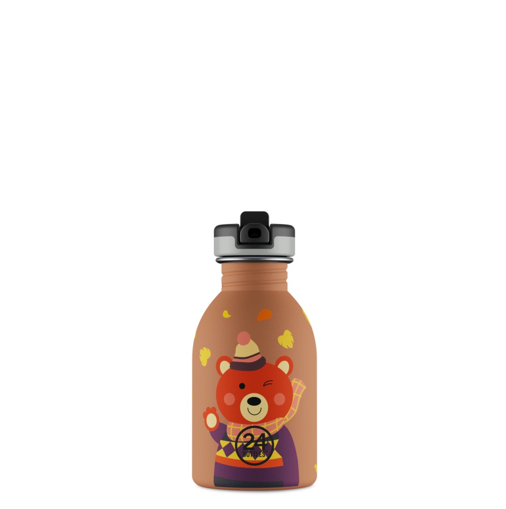 24BOTTLES Kids Urban 250ml rozsdamentes acél kulacs, Sweet Bear