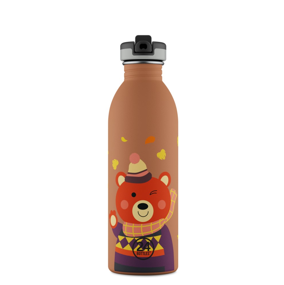 24BOTTLES Kids Urban 500ml rozsdamentes acél kulacs, Sweet Bear