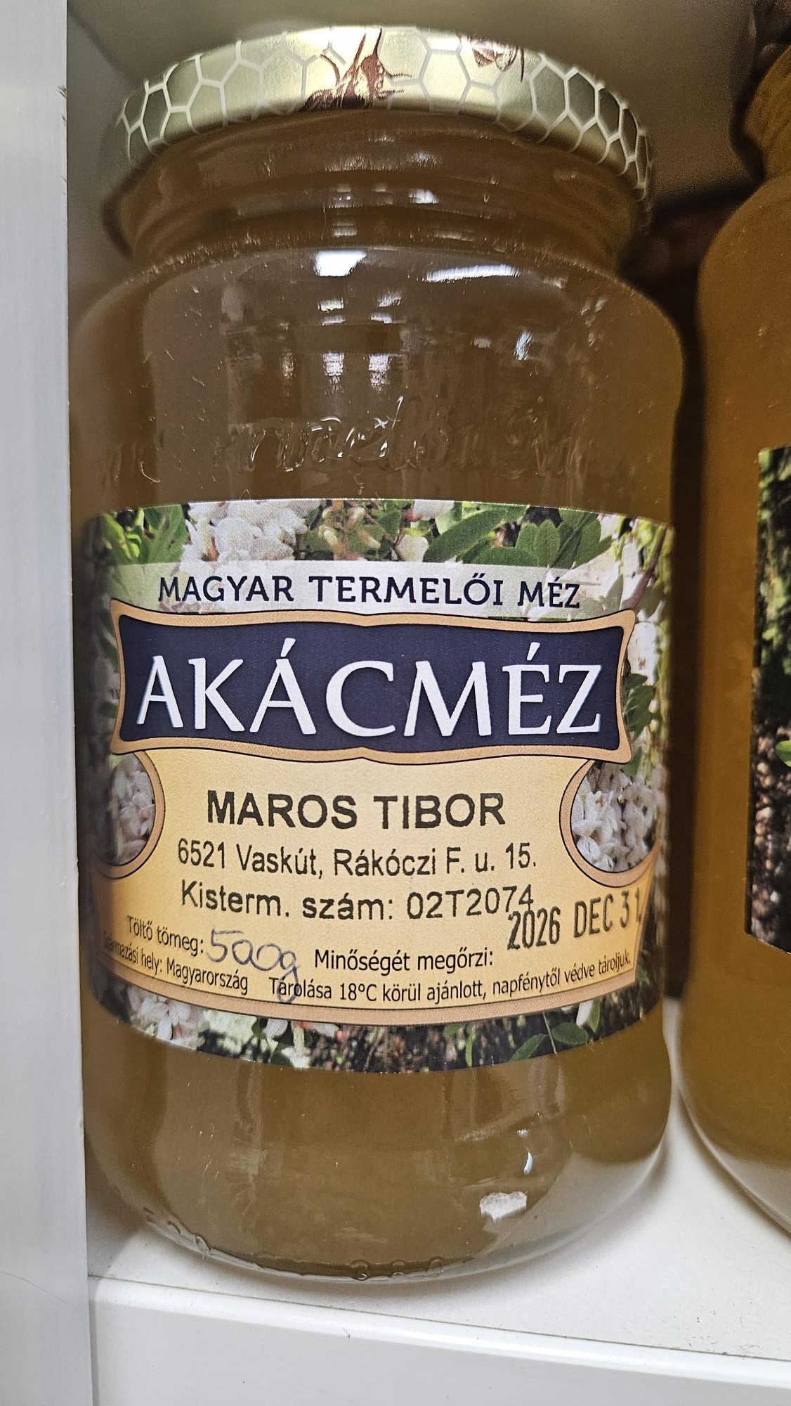 Akácméz 500g (Maros)