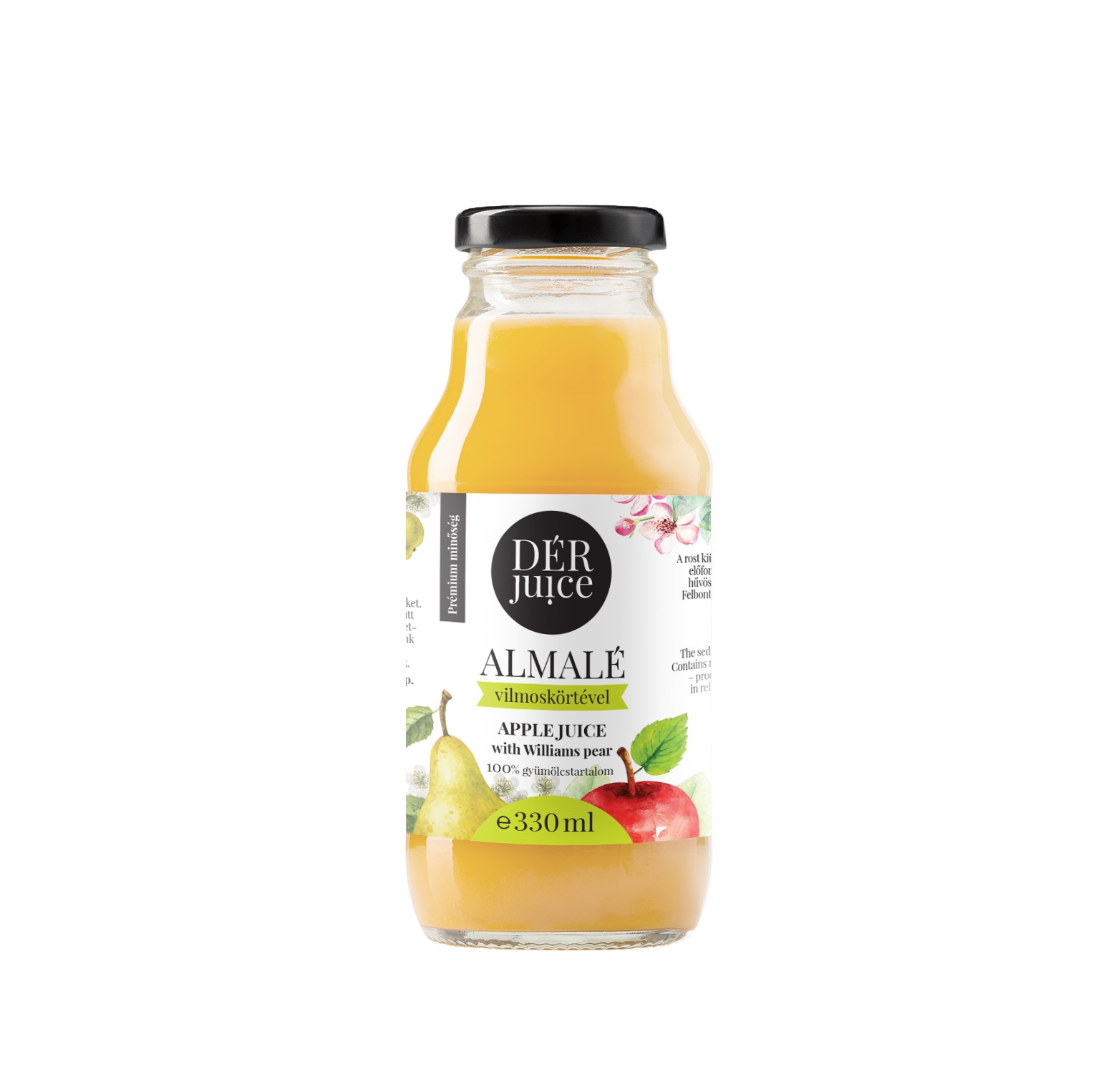 Almalé vilmoskörtével 100% 330ml (Dér Juice)