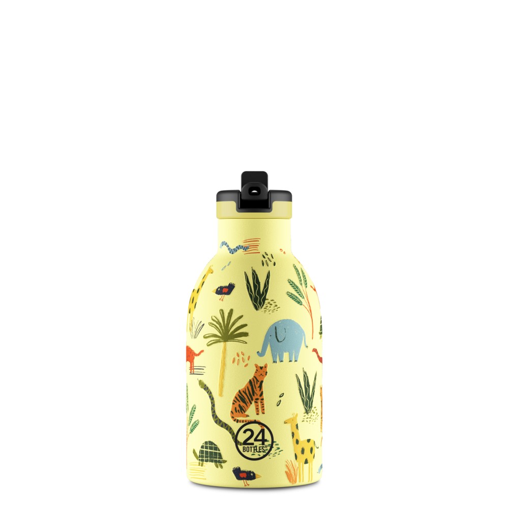 24BOTTLES Kids Clima 330ml rozsdamentes acél kulacs,Jungle Friends
