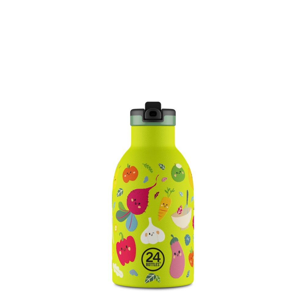 24BOTTLES Kids Clima 330ml rozsdamentes acél kulacs, Veggie Friends