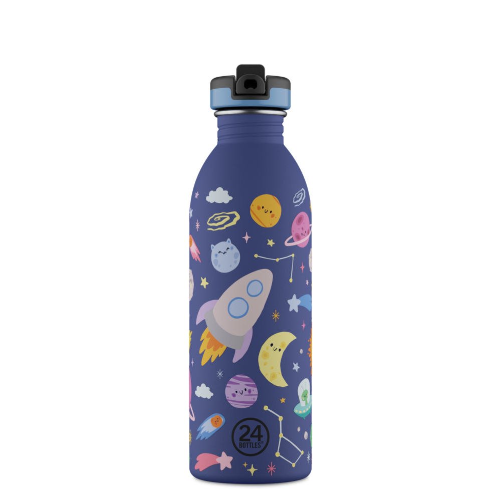 24BOTTLES Kids Urban 500ml rozsdamentes kulacs, Space Friends