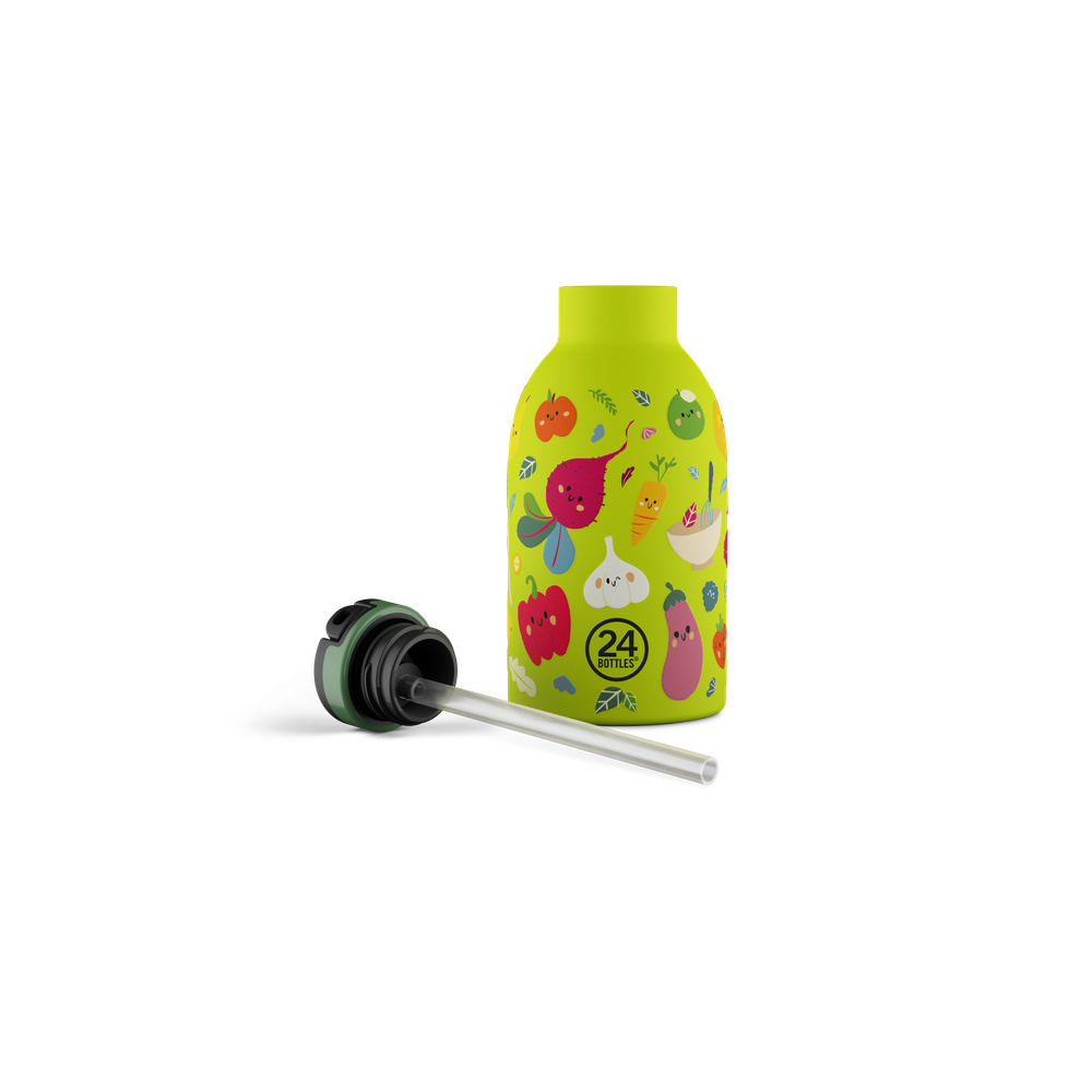 24BOTTLES Kids Clima 330ml rozsdamentes acél kulacs, Veggie Friends