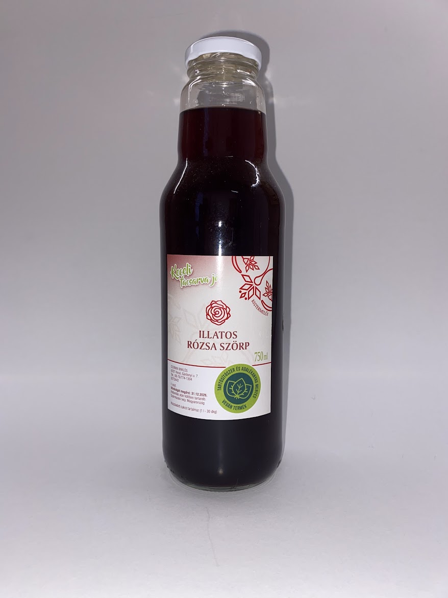 Illatos Rózsa Szörp 750ml (Keceli)