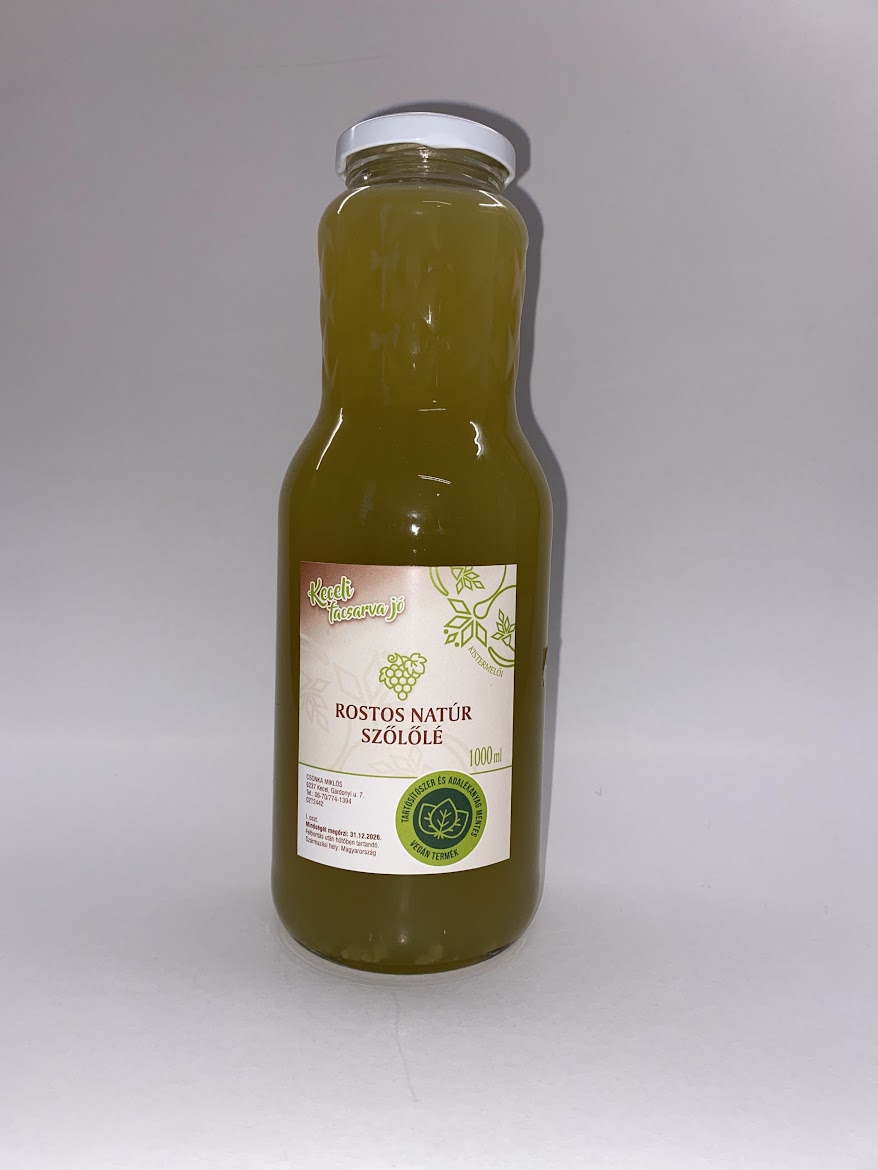 Rostos Natúr Szőlőlé 1 L (Keceli)