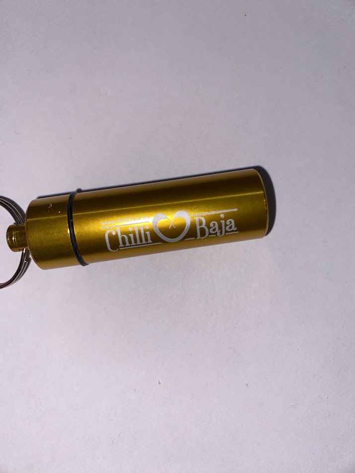 Scorpio csili őrlemény arany kulcstartóban (Chilibaja)