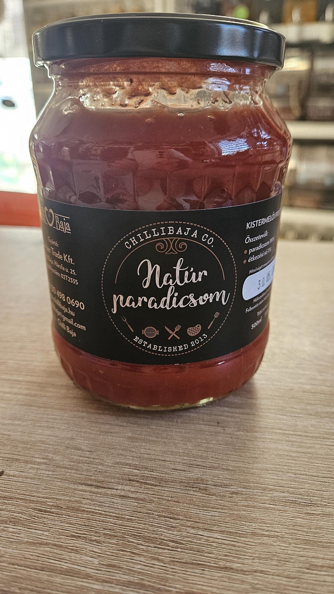 Natúr Paradicsomlé 720ml (ChilliBaja)