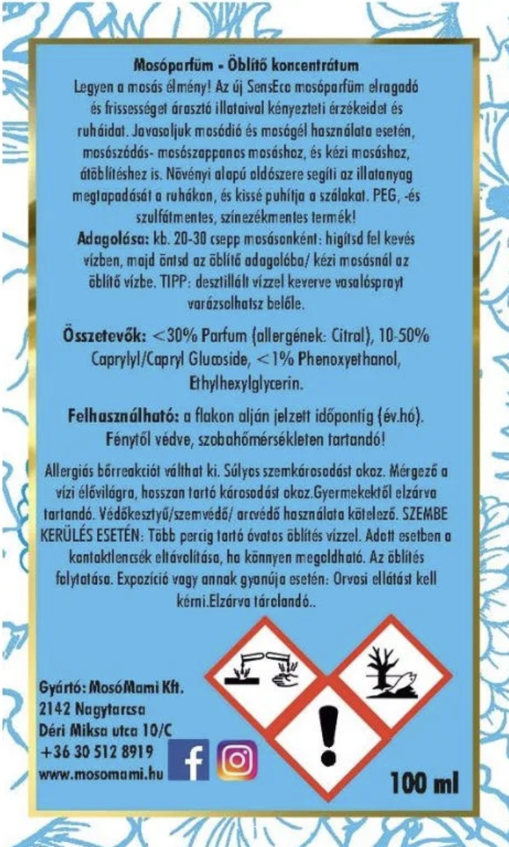 mosóparfüm (virágos rét) 10ml (MosóMami)