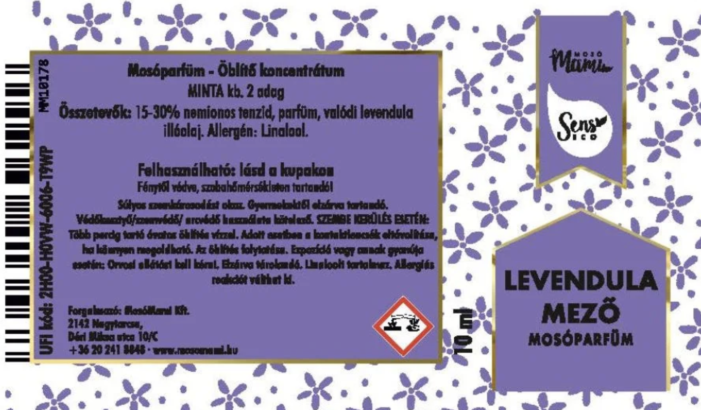 mosóparfüm (levendula mező) 10ml (MosóMami)