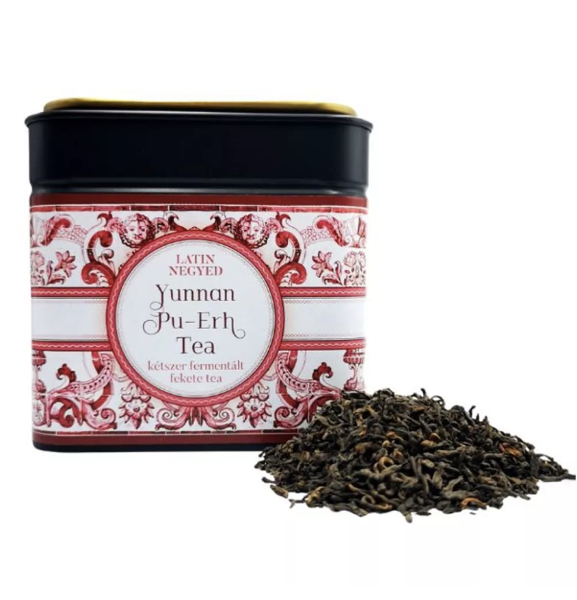 tea- Yunnan Pu-Erh tea 100g doboz (LatinNegyed)
