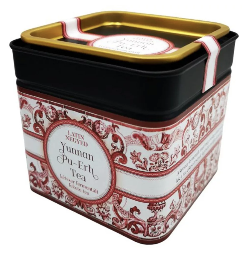 tea- Yunnan Pu-Erh tea 100g doboz (LatinNegyed)