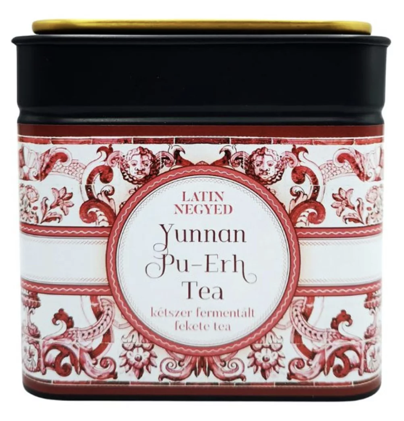 tea- Yunnan Pu-Erh tea 100g doboz (LatinNegyed)