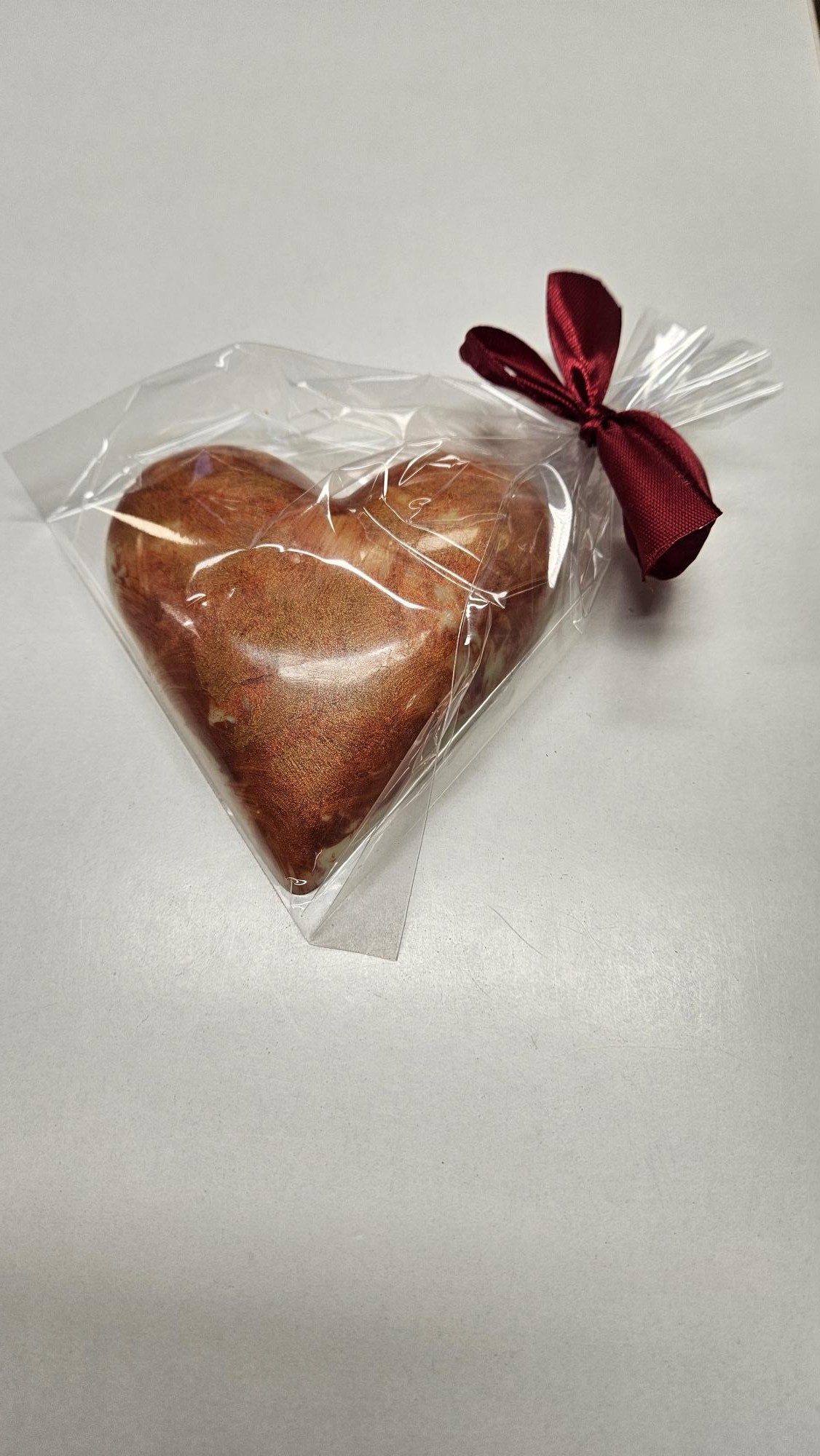Fehércsoki szív karamell keksz 100g