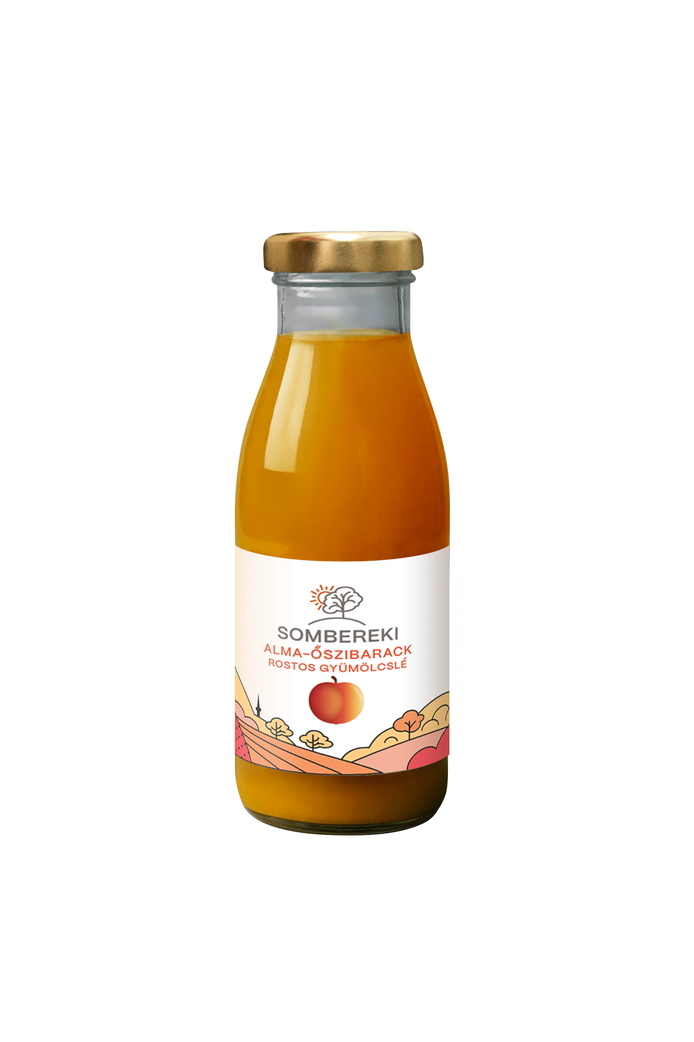 Alma őszibarack rostos gyümölcslé 250ml (Sombereki)