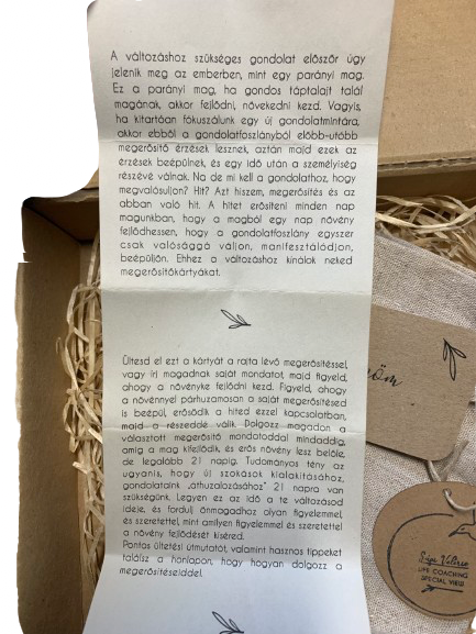 Magpapír megerősítő kártya csomag (Sápi Valéria) angol