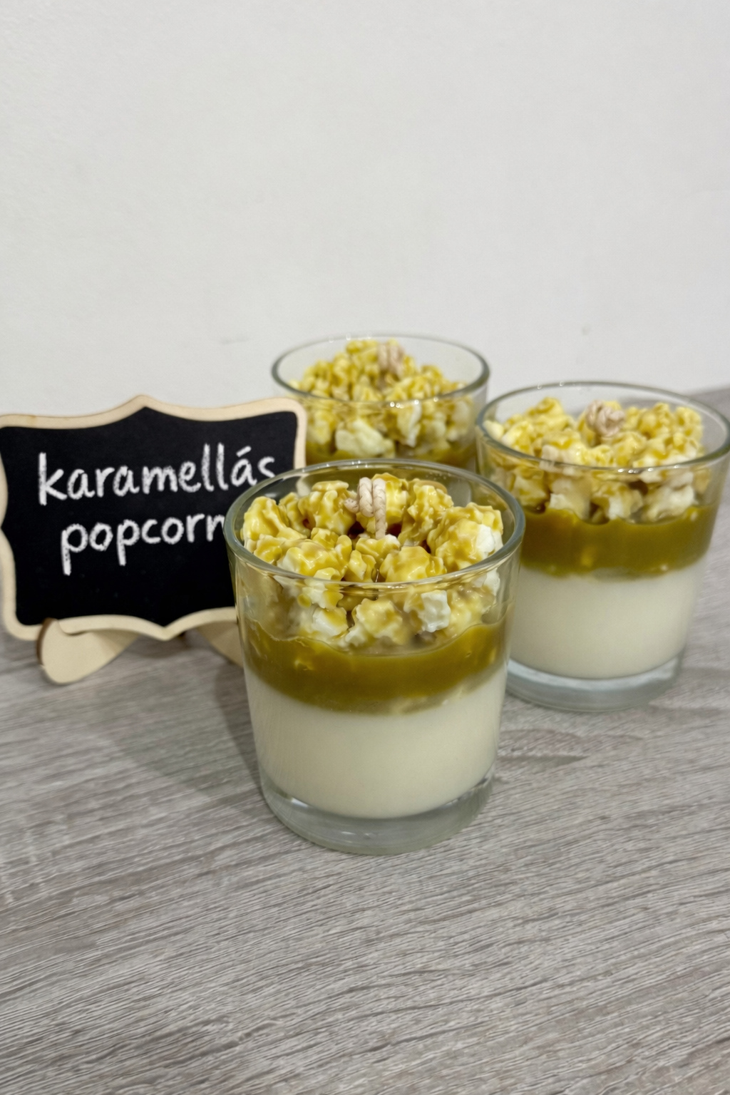 Szójagyertya  karamellás popcorn 200ml 