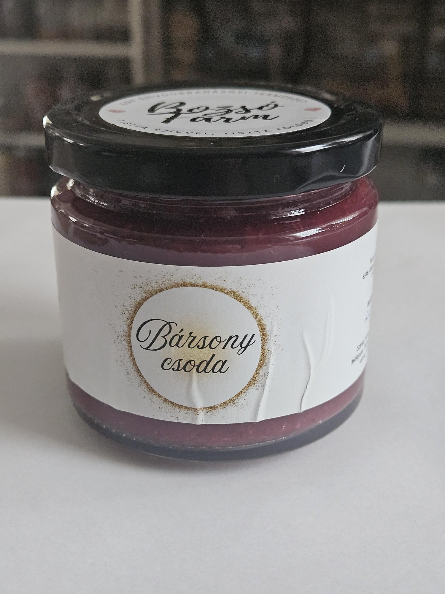 Bársony csoda-Vaníliás pirosribizlis lekvár 200g ( Bozsófarm )