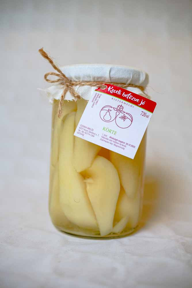 Körte befőtt 720ml (Keceli)